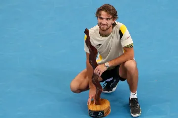 Tomáš Macháč po vítězství v Adelaide