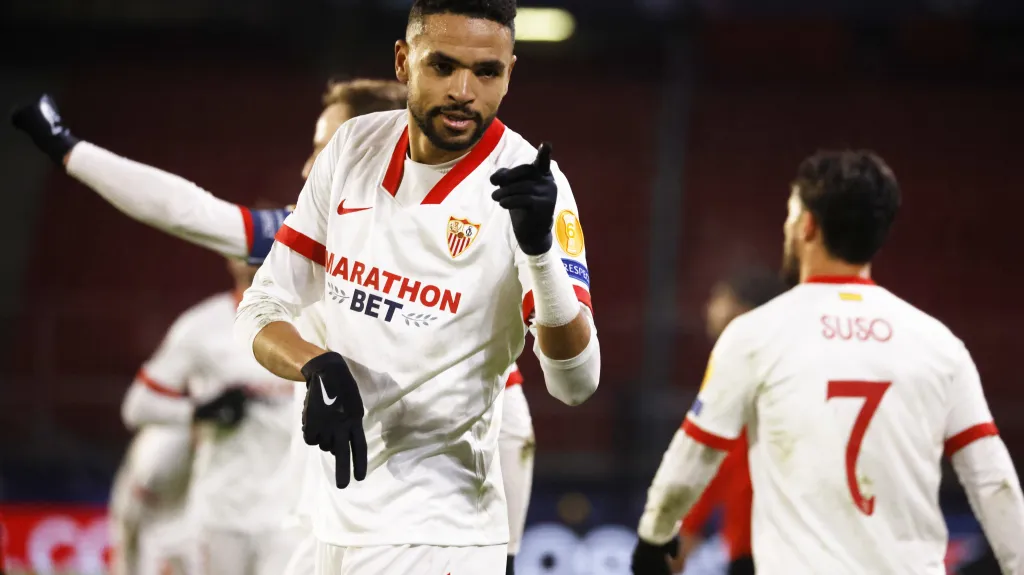 Youssef En-Nesyri oslavuje gól