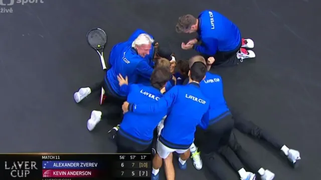 Závěr rozhodujícího super tie-breaku v utkání Anderson - A. Zverev