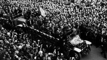 Přivítání československých fotbalistů v Praze po MS 1934