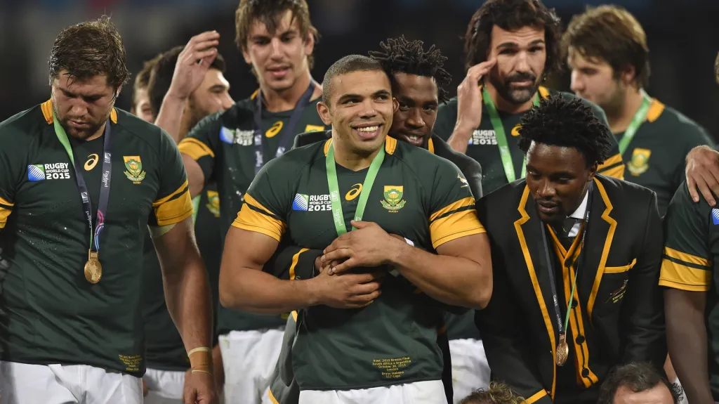 Ragbisté JAR s bronzovými medailemi