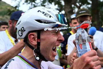 Tadej Pogačar po extrémně náročné etapě Tour de France