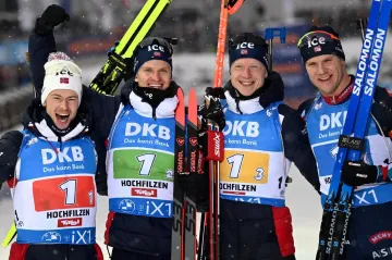 Vítězná norská štafeta