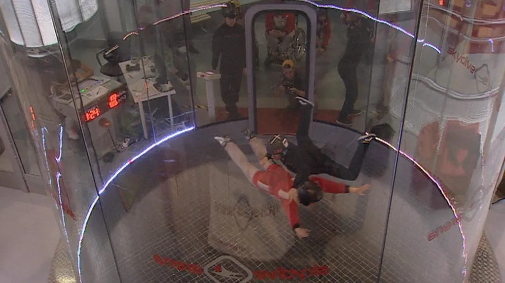 Trénink ve větrném tunelu