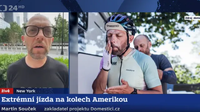 Martin Souček o cyklistickém přejezdu Spojených států