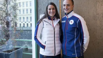 Nikol Kučerová a Tomáš Portyk v olympijské kolekci pro Hry v Pchjongčchangu