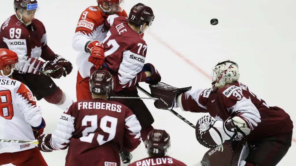 Utkání Lotyšsko - Dánsko