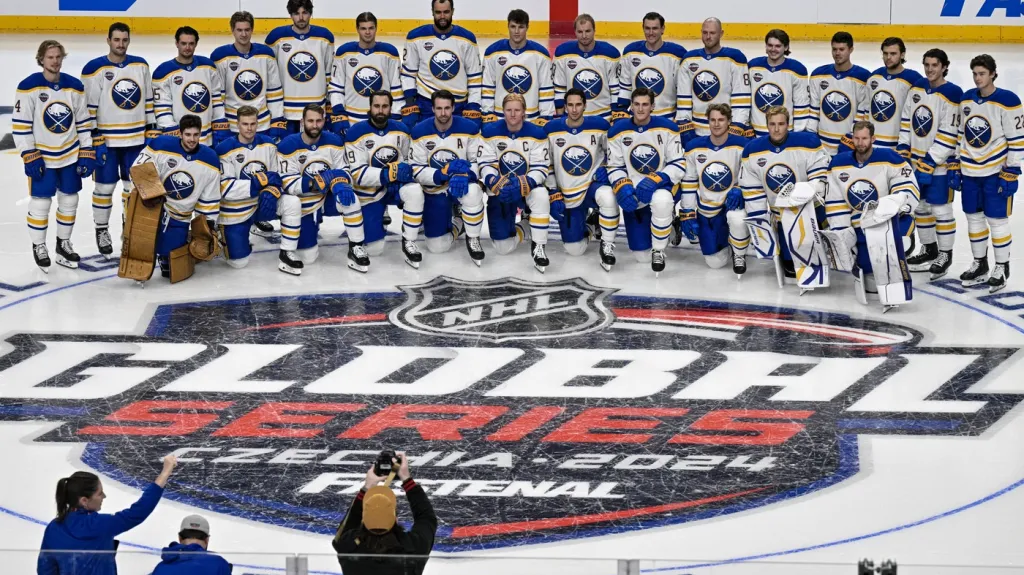 Buffalo Sabres během Global Series v Praze