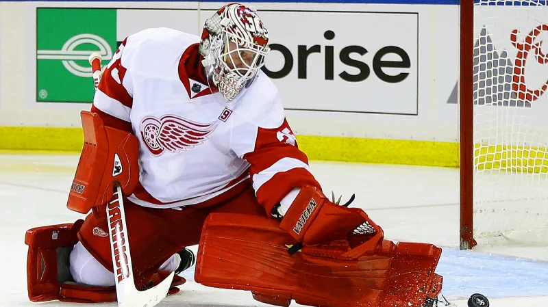 Brankář Detroitu Jimmy Howard