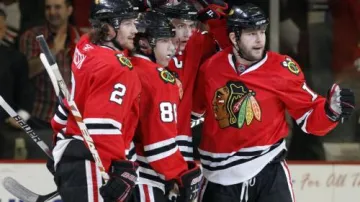 Radost hráčů Chicaga