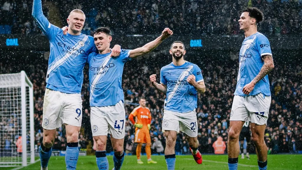 Manchester City slaví výhru nad Fulhamem