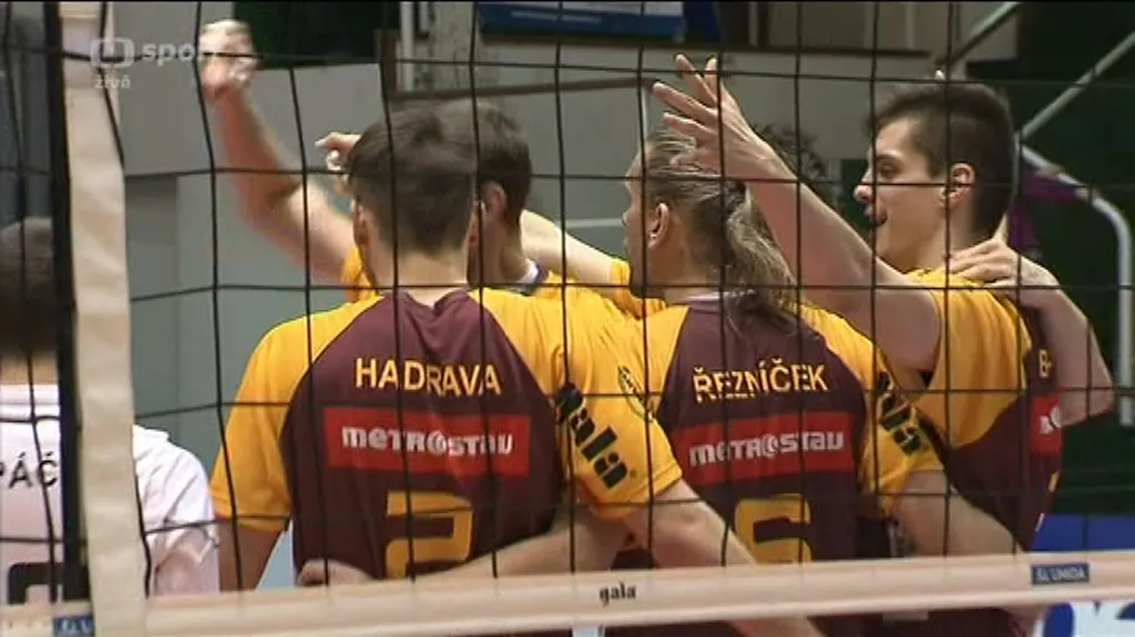 Sestřih volejbalového utkání Brno - Liberec