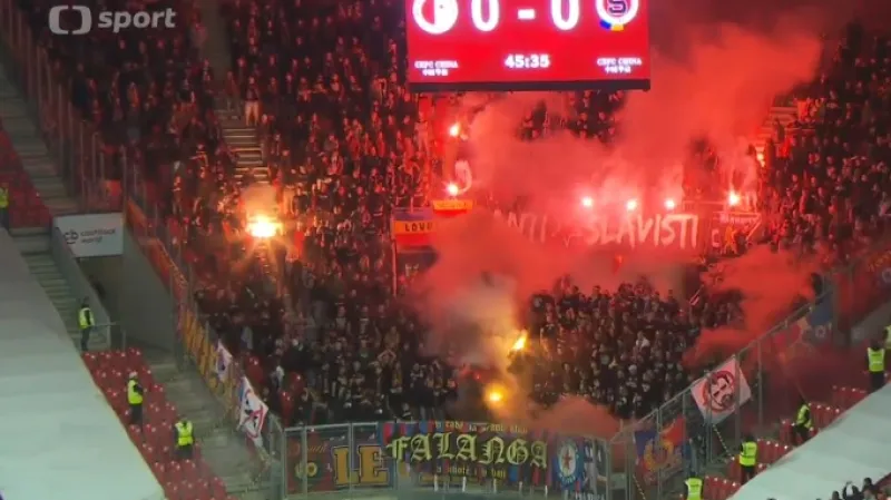 Incident v kotli Sparty při derby vyšetřuje policie