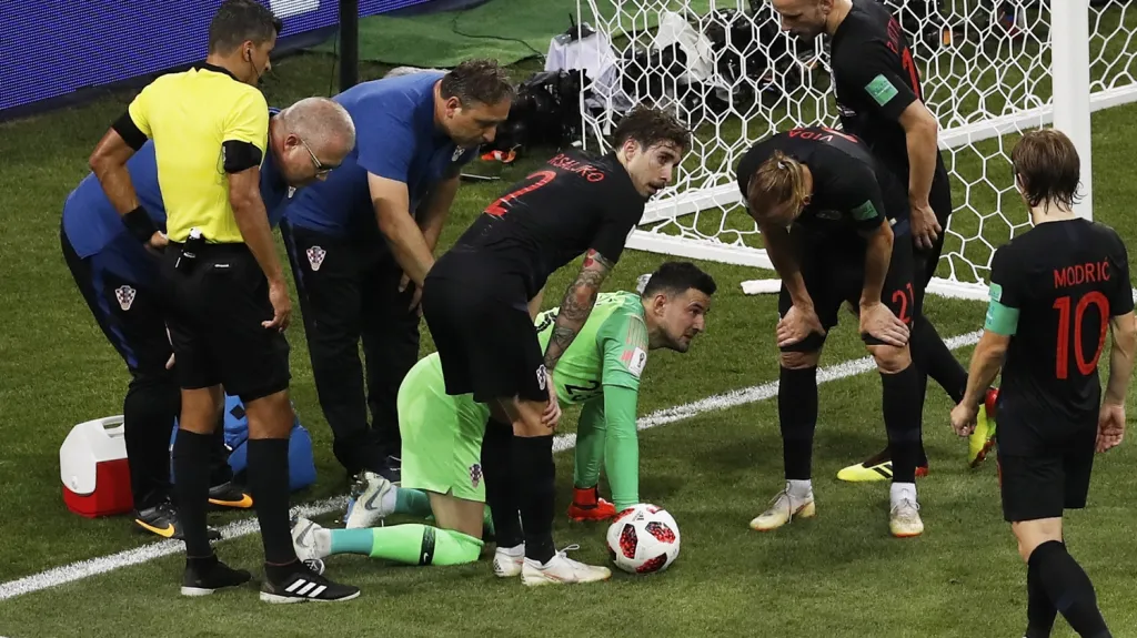 Subašič musel být ošetřován během zápasu s Ruskem