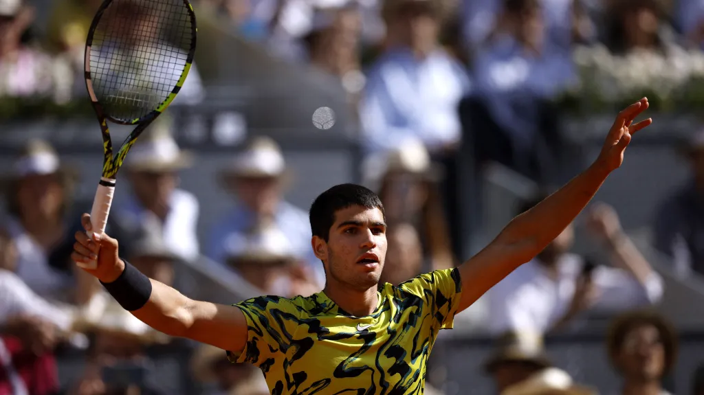Carlos Alcaraz na turnaji ATP v Madridu