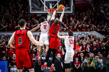 Basketbalové utkání Ligy mistrů Rytas Vilnius – Nymburk