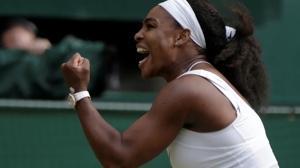 Slavící Serena Williamsová