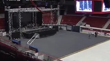 Interiér karlovarské arény