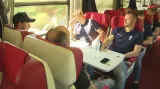 Hokejová reprezentace odcestovala na MS vlakem