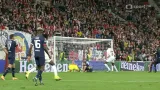 Gól v utkání Slavia - Kluž: Janga - 0:1 (45. min.)