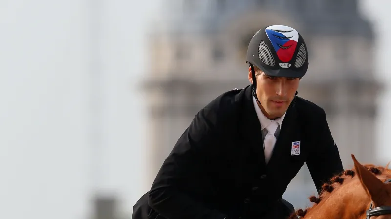 David Svoboda v parkúru moderního pětiboje