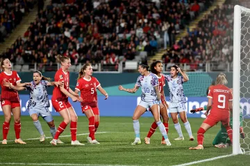 Radost španělských fotbalistek v osmifinále MS proti Švýcarkám