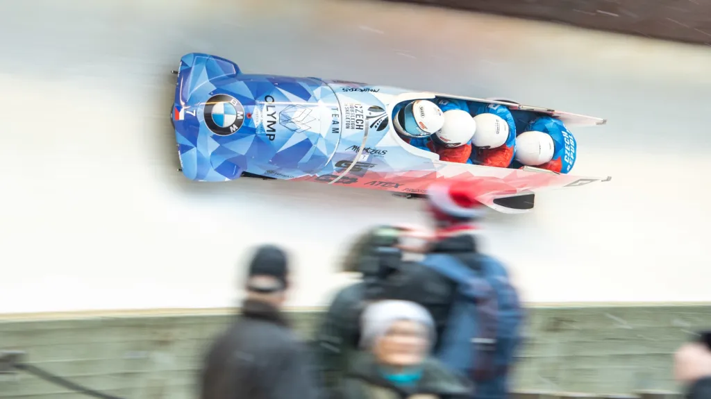 Čtyřbob pilota Dominika Dvořáka