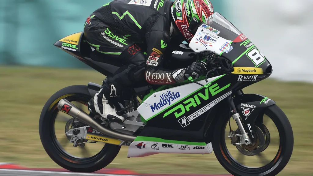 Motocyklový závodník Jakub Kornfeil