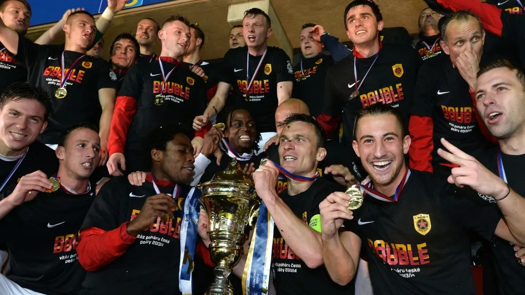 Sparta slaví zisk domácího poháru