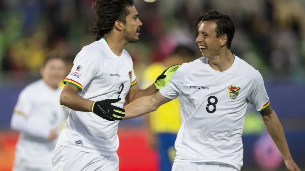 Slavící fotbalisté Bolívie