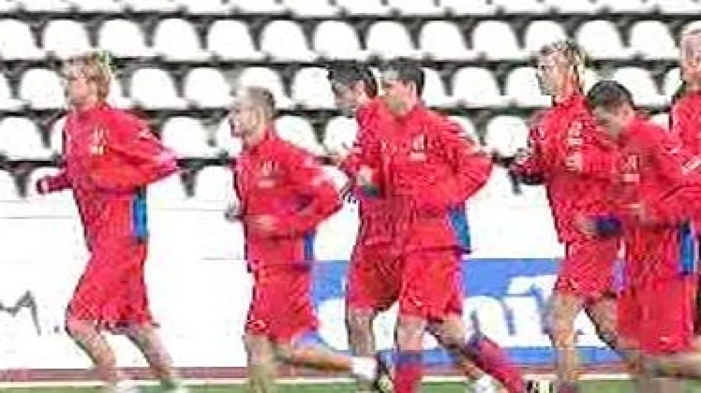 Trénink české fotbalové reprezentace