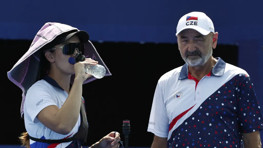 Marie Horáčková se svým trenérem