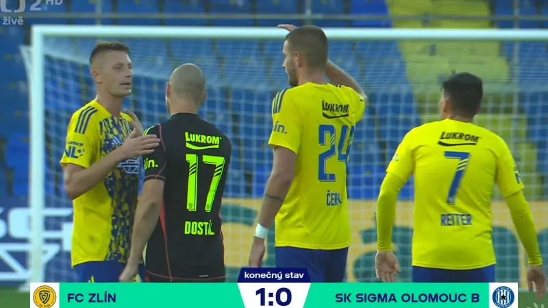 Sestřih a ohlasy utkání Zlín – Olomouc B