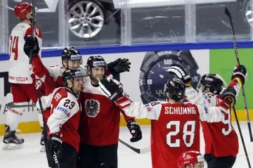 Radost hokejistů Rakouska