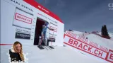 Jízda Ester Ledecké v super–G v Crans Montaně