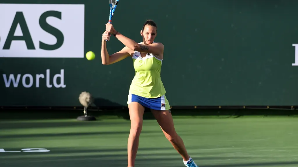 Karolína Plíšková na turnaji WTA v Indian Wells
