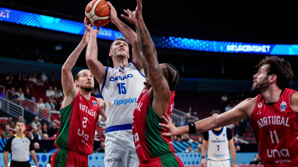 Martin Peterka v utkání s Portugalskem