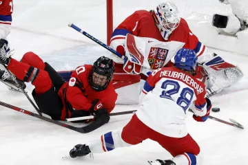 Utkání českých hokejistek s Kanadou