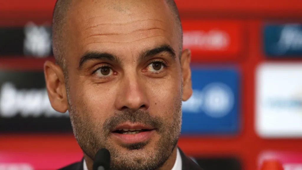 Pep Guardiola na tiskové konferenci