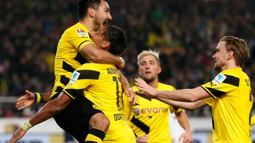 Radost fotbalistů Dortmundu