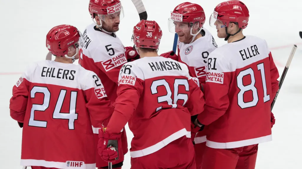 Radost hokejistů Dánska