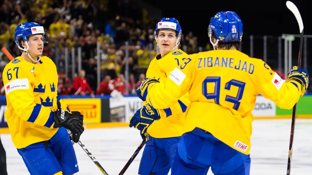 Rickard Rakell, Mika Zibanejad a Mattias Janmark