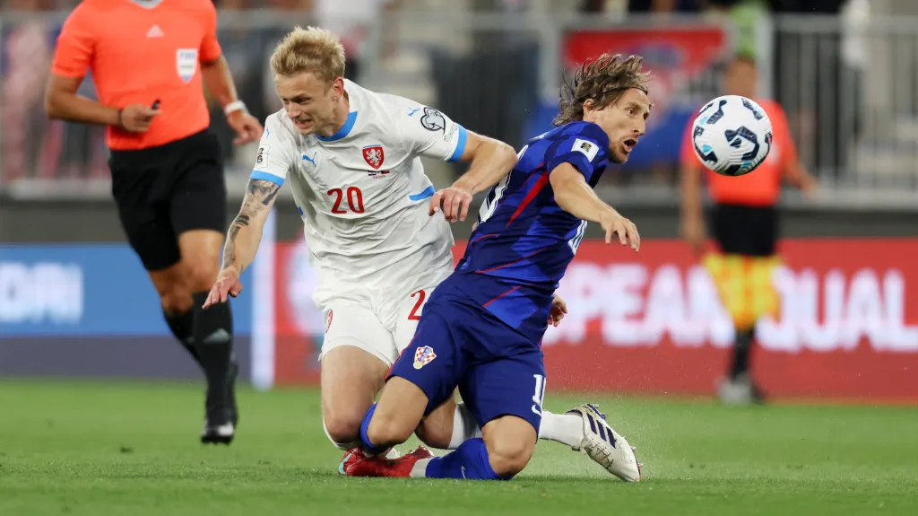 Jaroslav Zelený v utkání s Chorvatskem