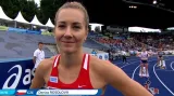 Finále 400 m překážek s Denisou Rosolovou