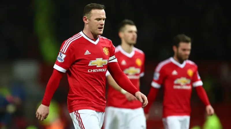 Zklamaný Wayne Rooney z Manchesteru United