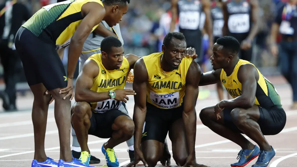 Usain Bolt kvůli zranění štafetu nedokončil