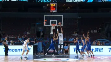 Závěr zápasu Řecko – Izrael