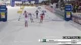 Finále sprintu klasickou technikou na SP v Östersundu s vítěznou Ribomovou