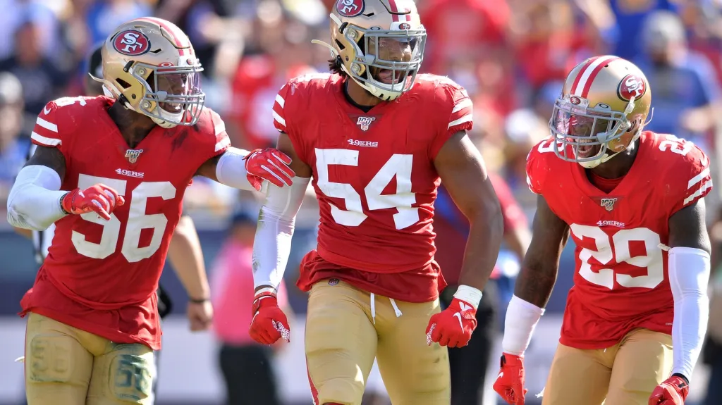 Radost hráčů San Francisca 49ers