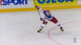 Gól v utkání Švýcarsko - Rusko: Ovečkin - 0:2 (7. min.)